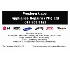 All appliance repairs /Fridge regassing /Aircon installations