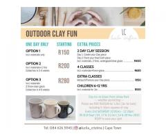 Outdoor CLAY FUN at Green Point Urban Park CPT : SAT 19th SEPT 10am-12:30pm