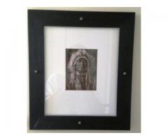 4 x Sepia tone framed prints