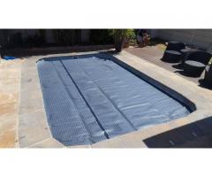 Pool covers, solid safety covers and safety nets