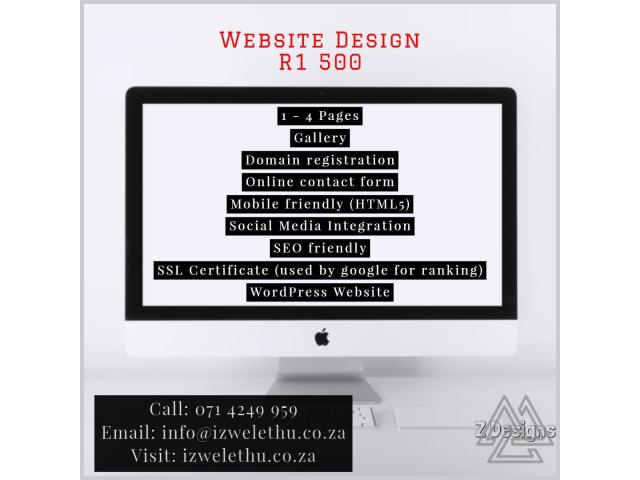Website Design R300 P/M