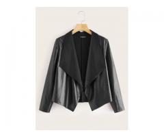 Nice Waterfall PU Leather Jackets To Order