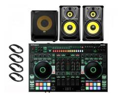 Roland DJ-808 4-Channel Mixer DJ Controller package for sale