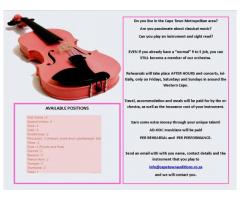 AD HOC MUSICIANS REQUIRED FOR ORCHESTRA
